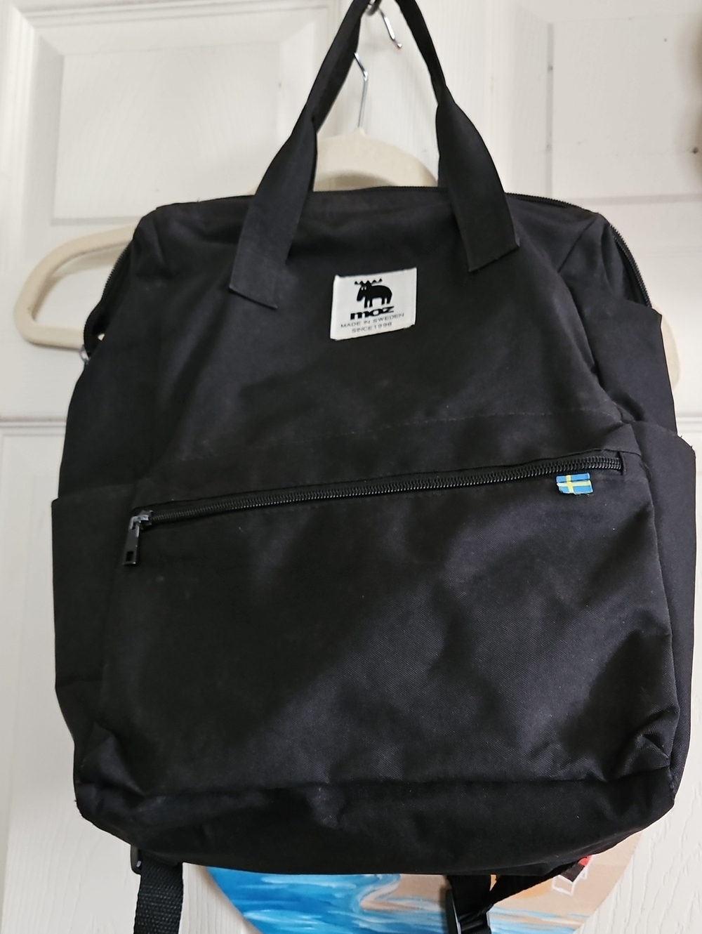 Moz Black Everyday Backpack - Made In Sweden